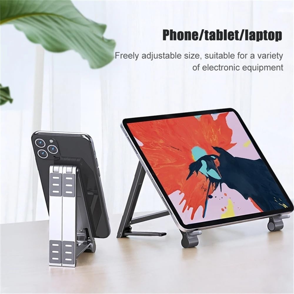 Podstawka pod laptopa, Aluminum Alloy Laptop Stand, Portable Scalable Laptop Cooling Holder Foldable Bracket Akcesoria do laptopów