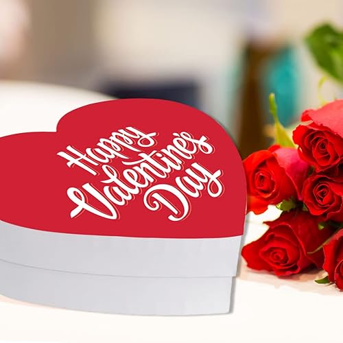 Miniatura 4 de Andaz Press Caja de regalo en forma de corazón para el día de San Valentín con tapa caja de corazón para dulces dulces flores rosas lencería