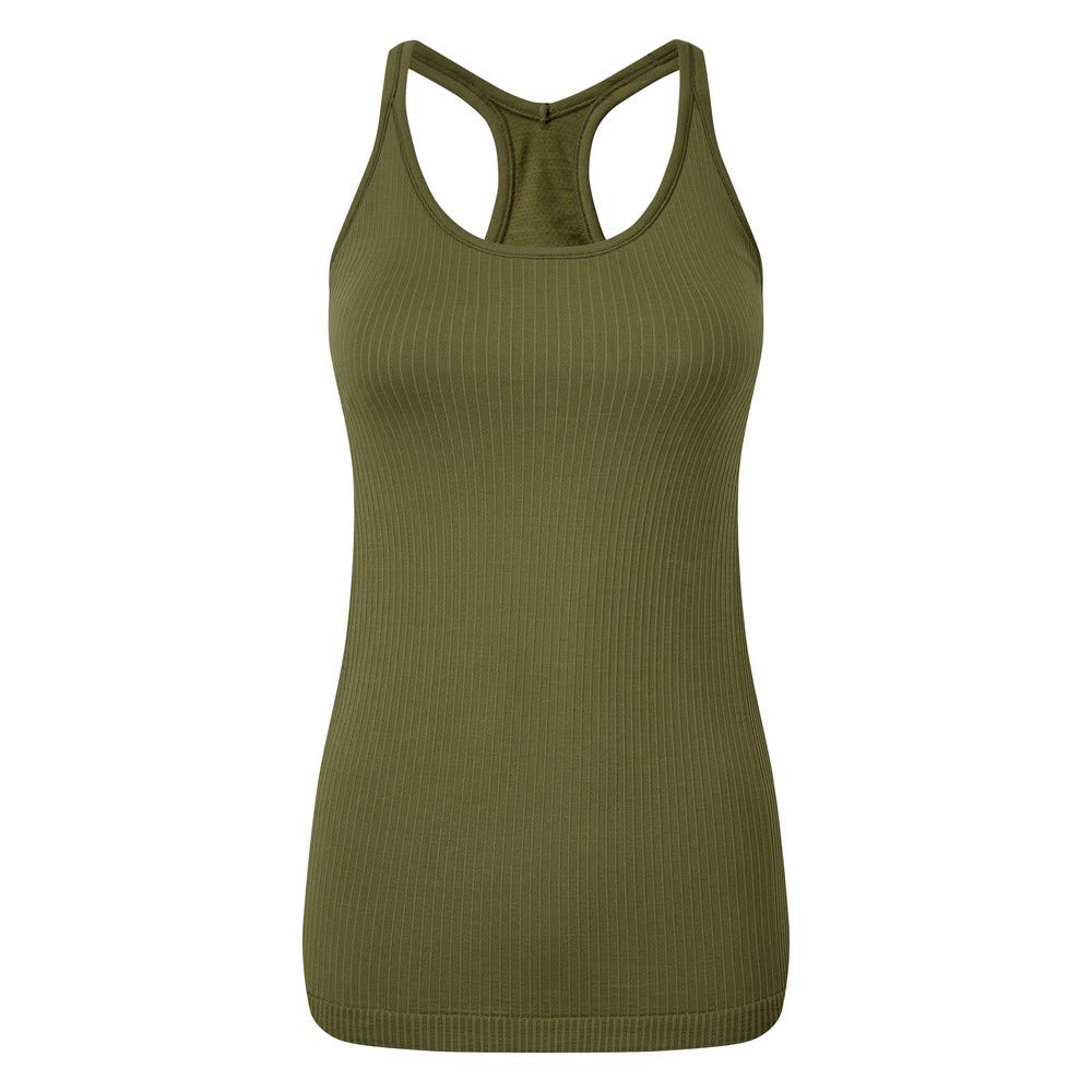 Tri Dri Womens/Ladies Seamless 3D Fit Sculpt Vest (XS) (Olive)