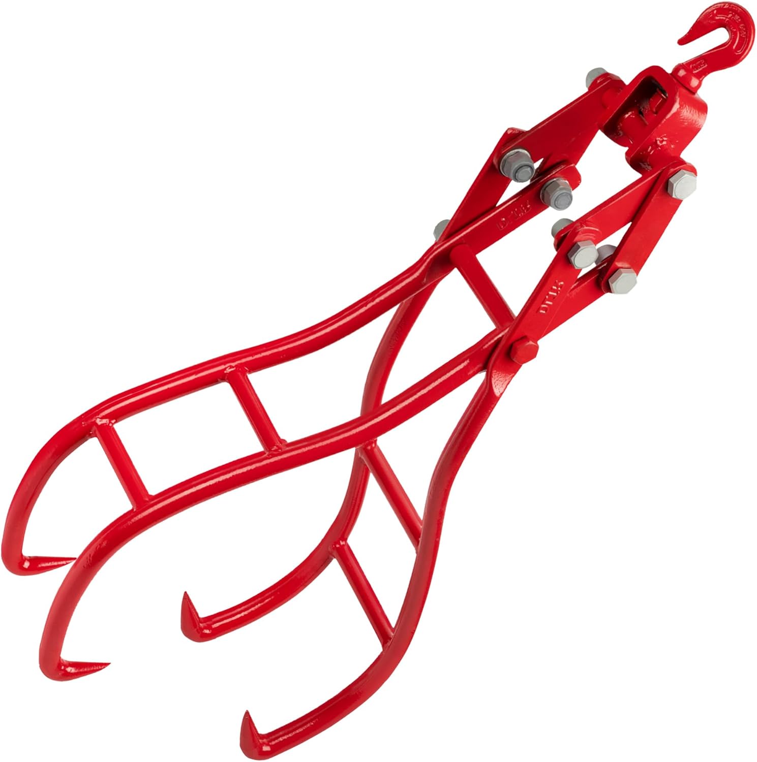 36 Inch 4 Claw Swivel Steel Log Tongs - Heavy Duty Timber Claw Hook with 3000 Pound Lifting Capacity for Trucks, ATVs, Tractors, Forklifts