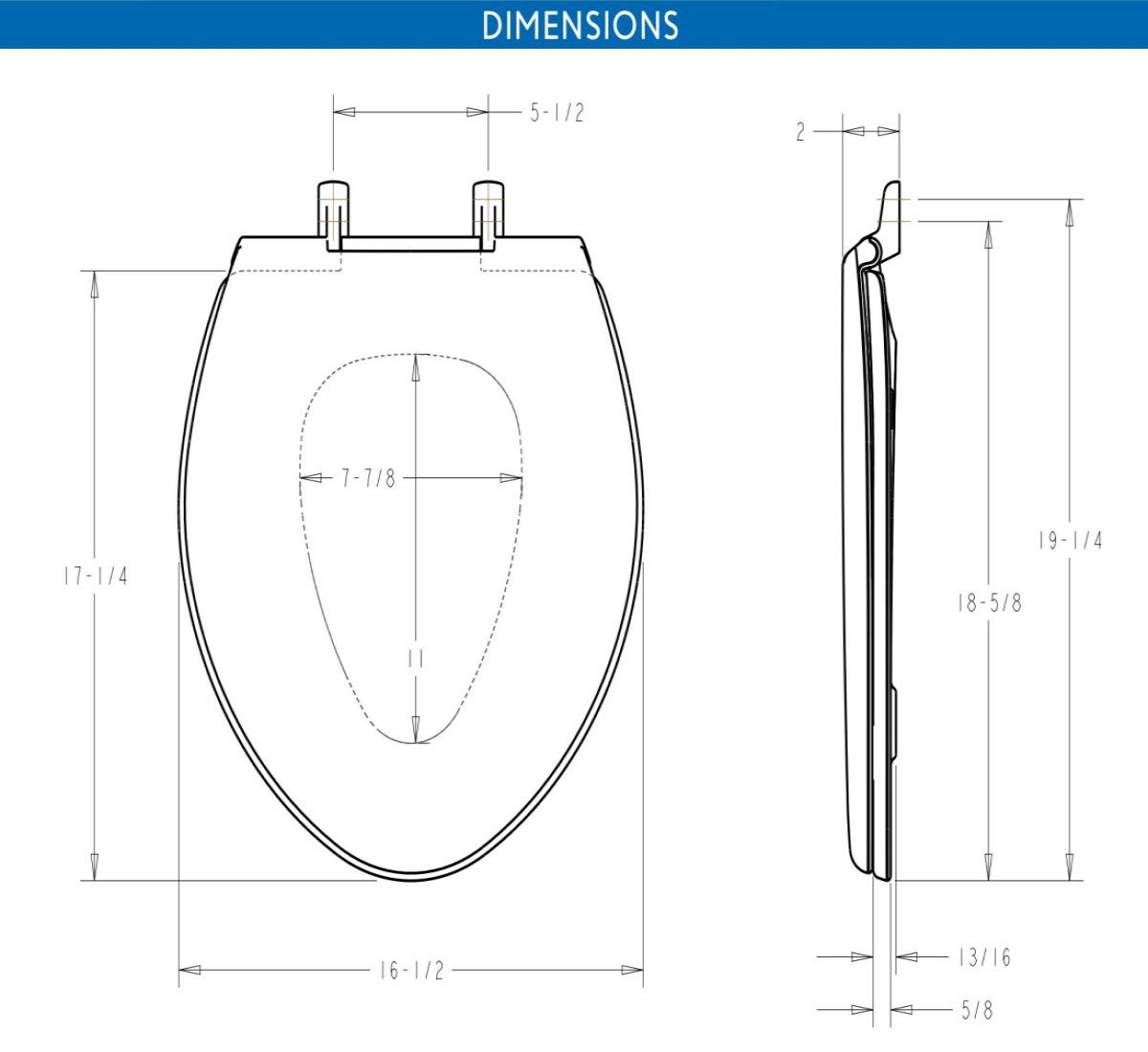 BEMIS 1000CPT Paramount Heavy Duty OVERSIZED Closed Front Toilet Seat