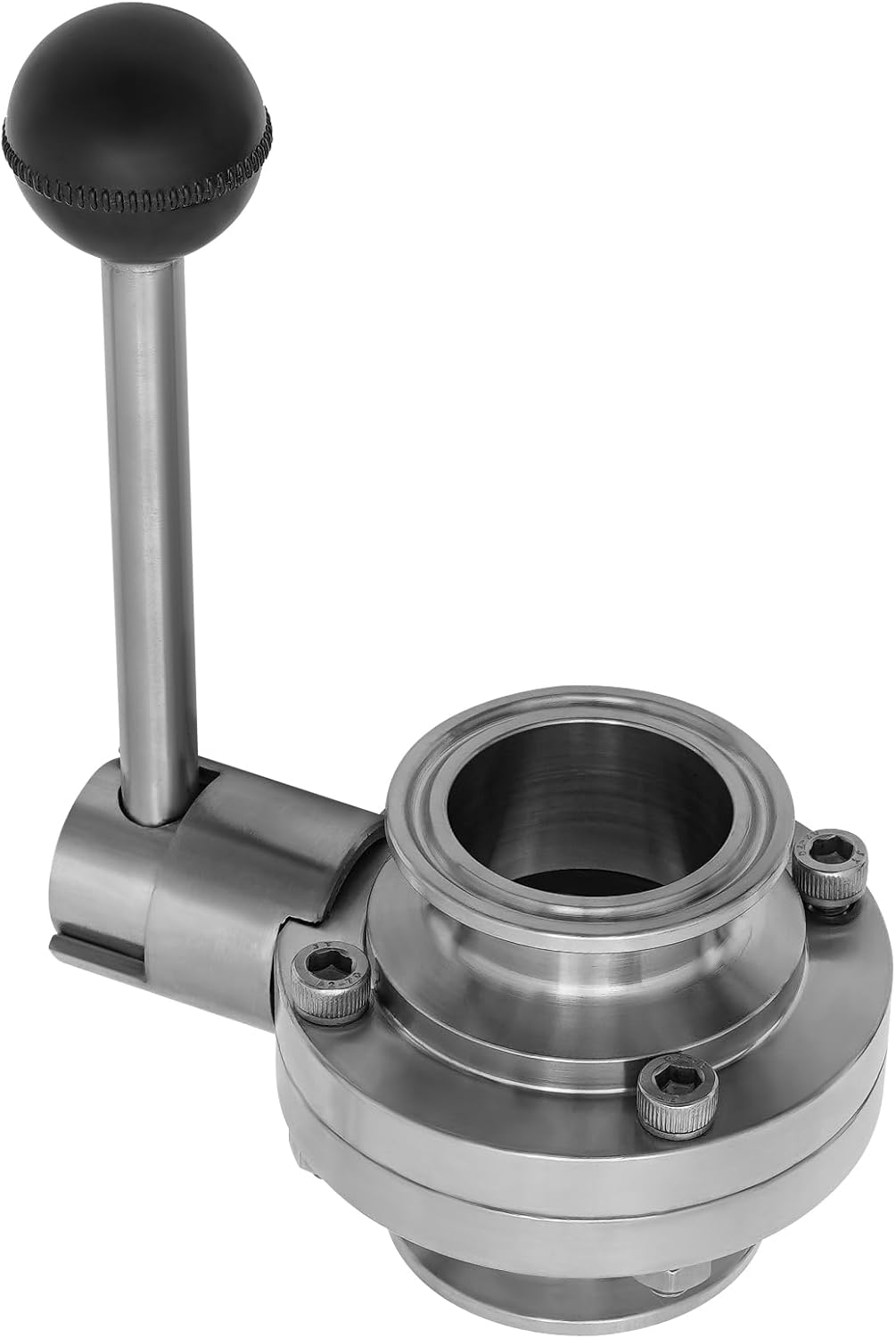Stainless Steel Butterfly Valve with Long Handle - Durable and Reliable for Industrial Use