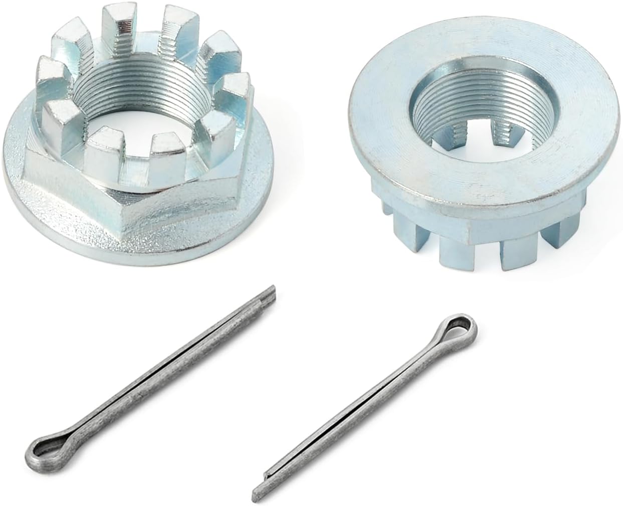 2Pcs Rear Axle Castle Nuts 20mm & Pins For HONDA Foreman Rancher Recon TRX 250 350 400 420 450 500 Rincon 650 680 Pioneer 500 700 1000 90304-HM7-A10