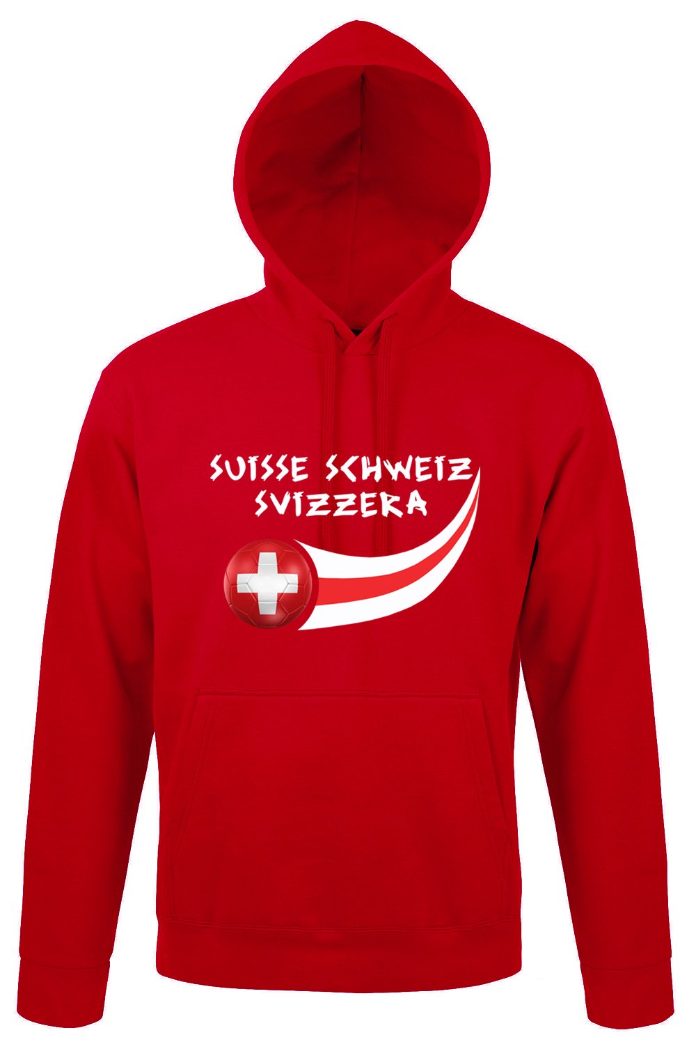 Supportershop Switzerland Hoodie Sweatshirt - Red, Small