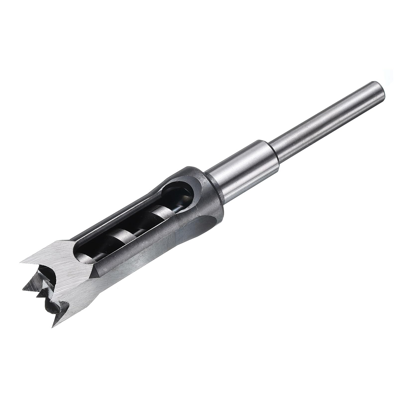 sourcing map Broca de agujero cuadrado de 25 mm (1 pulgada) de acero de alta velocidad para carpintería, carpintería, máquina de espiga de mortaja