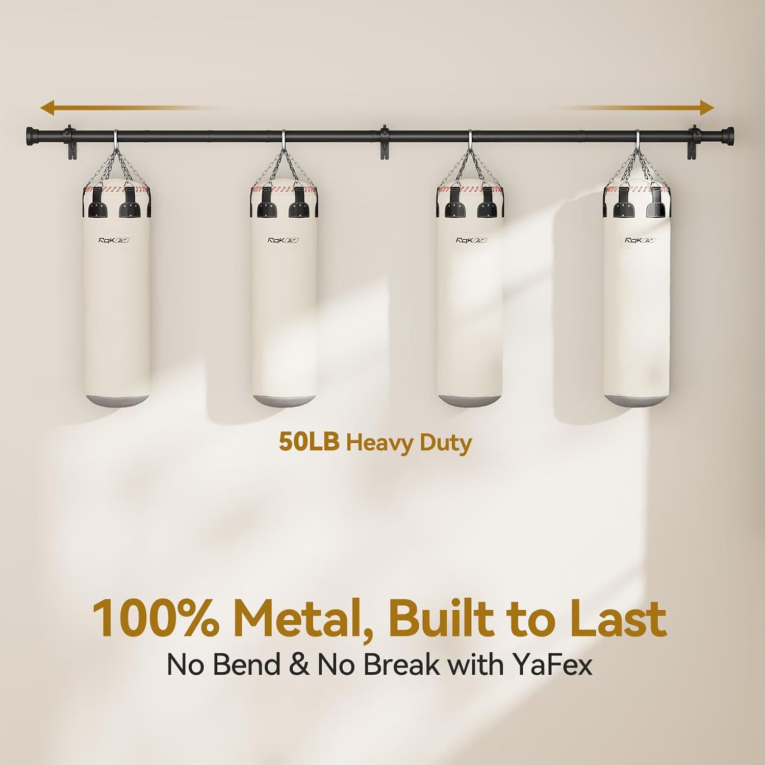 Long Curtain Rods - 32-144 Inch Adjustable -3