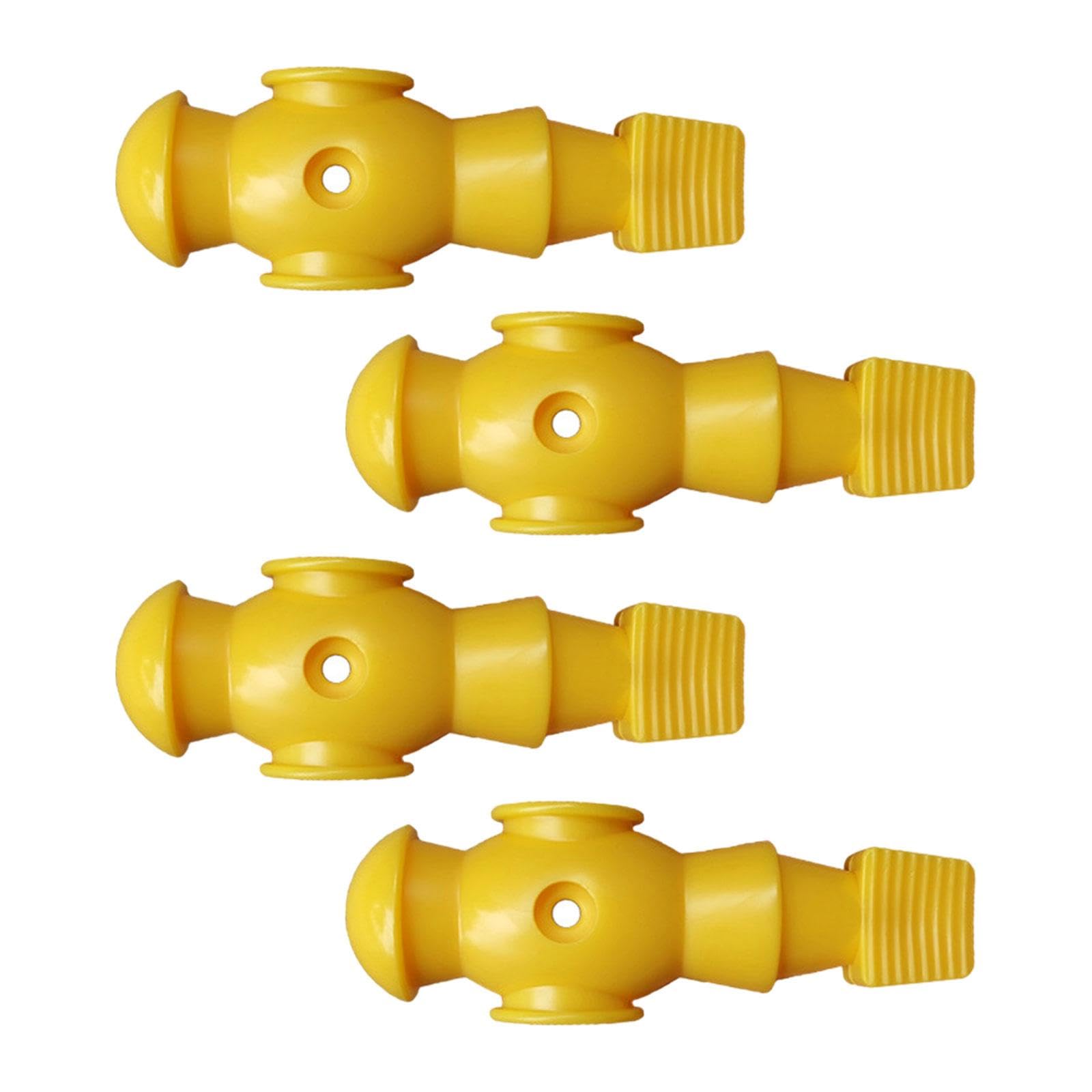 CLUB BOLLYWOOD® 4X Foosball Table Men for Table Football Player Table Games Table Soccer Men Yellow|Sporting Goods | Indoor Games | Foosball|4 Table Soccer Players-image-33