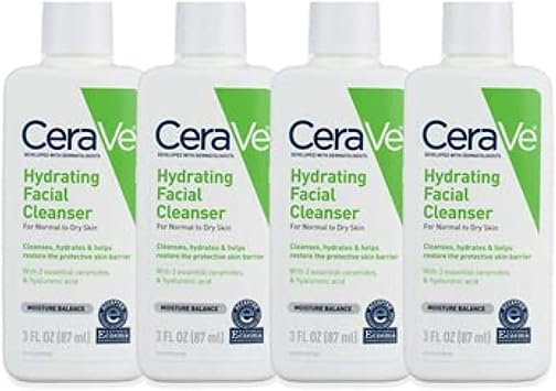 CeraVe, Hydrating Facial Cleanser, Normal to Dry Skin, 3 Fluid Ounce