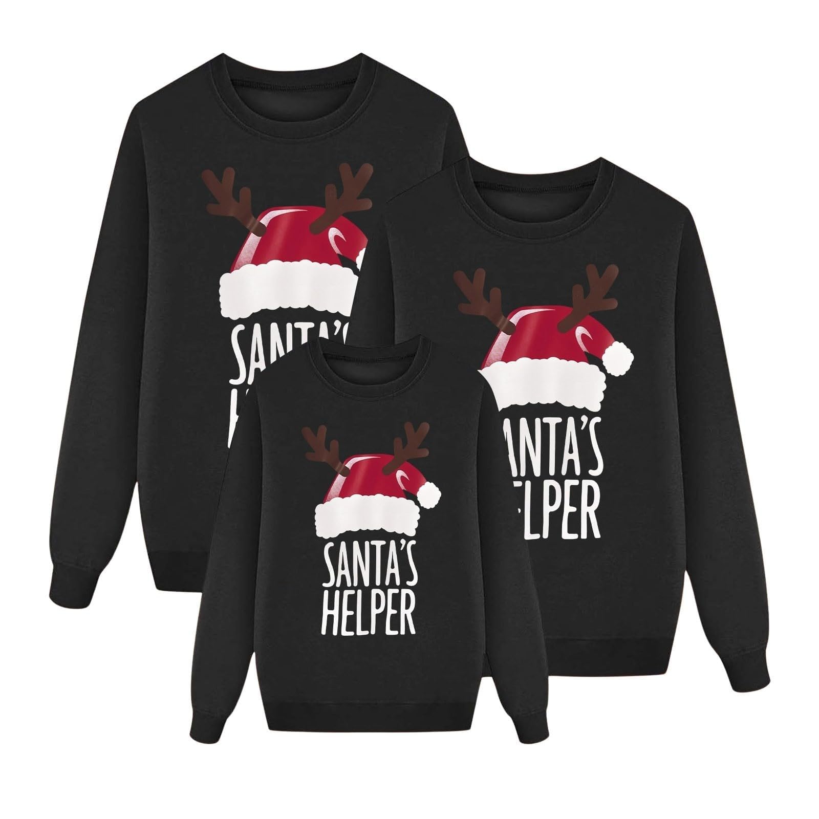 Felpa Natalizia Da Donna Pullover Maglione Top Felpe Di Natale Per Le Donne Buon Natale Babbo Natale Pupazzo Di Neve Camicie Carino Grafica Famiglia Vacanze Pullover Top Outfits Felpa Pullover Con