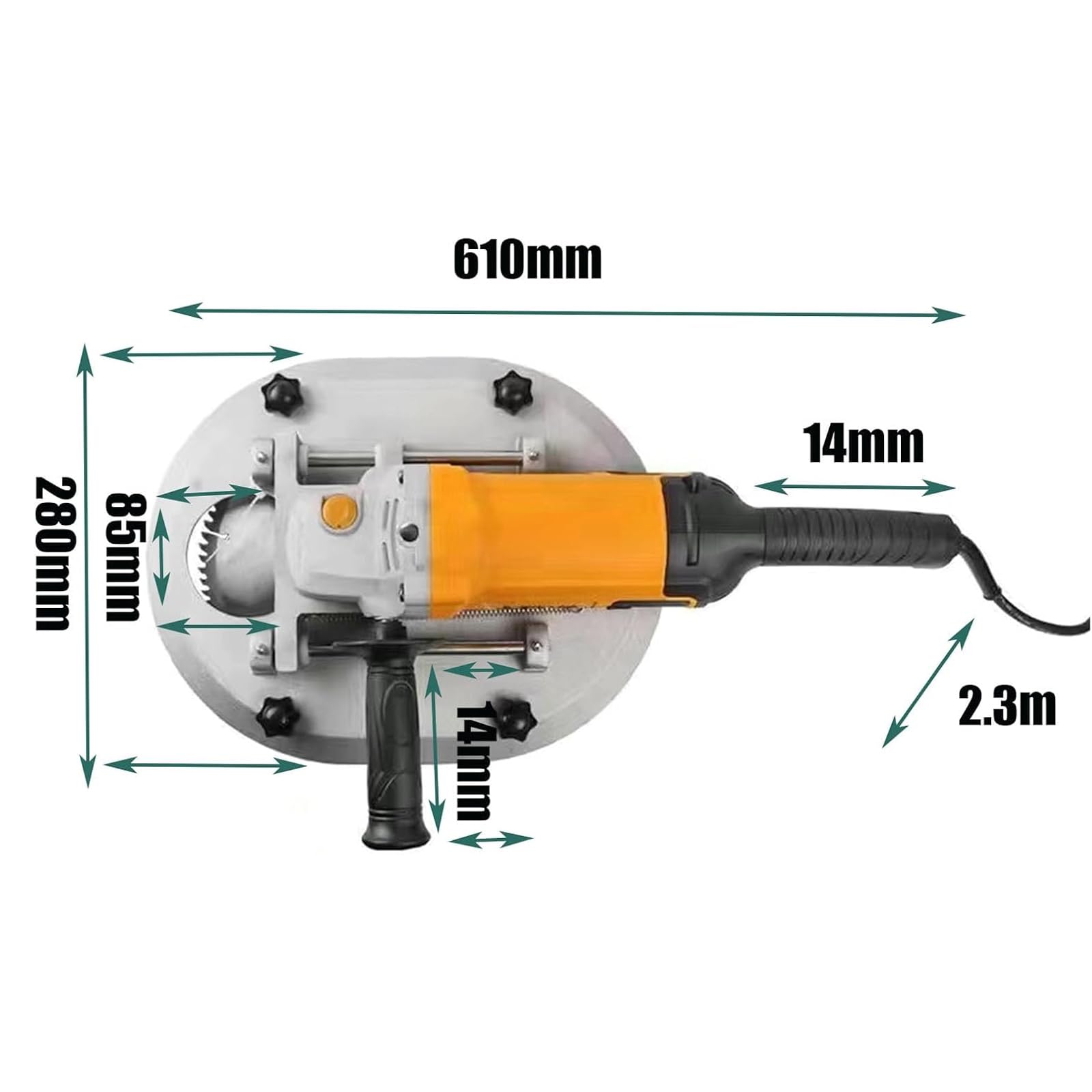 Dehorner elettrico per bovini e ovini, 1700 W, strumento portatile per la rimozione del clacson, resistente alle alte temperature, con prestazioni da 8500 giri/min