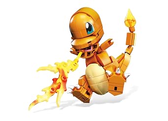 MEGA Pokemon Building Toys Set, Build & Show Charmander with 180 Pieces, 4 Inches Tall, for Kids