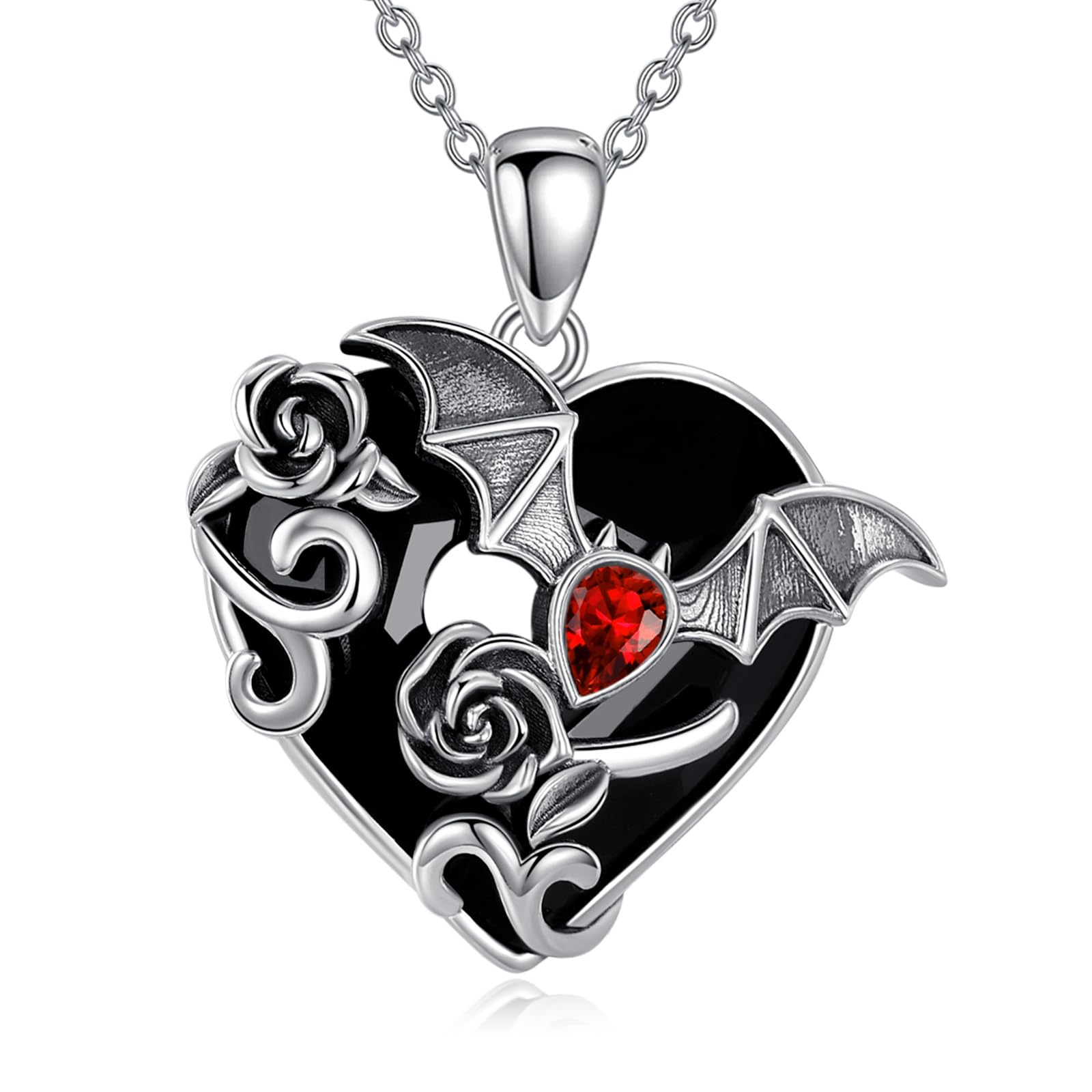 YFN S925 Sterling Silber Chakra Lebensbaum Anhänger Halskette mit 7 Chakra Edelsteinen - Energie & Schutz