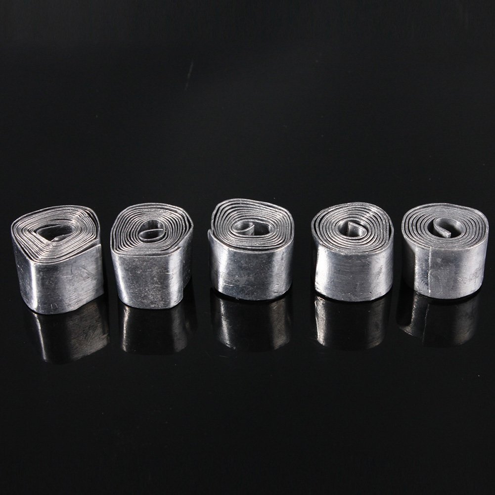 Juego de 50 piezas de 0,28 mm de hoja suave de plomo para pesca con pinzas para aparejos de pesca, accesorios de pesca
