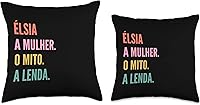 Vista 3 de Designs De Nomes Engraçados Para Mulher Divertida almohada portuguesa con diseño de primer nombre, 18 x 18 pulgadas, multicolor