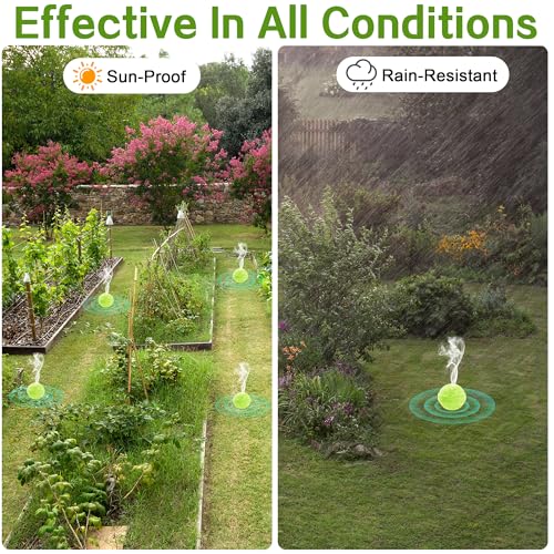 24 Kugeln zur Abwehr von Hirschen und Kaninchen – natürliches Menthaöl, schützt Pflanzen und Blumen im Garten, nicht schädlich für Tiere