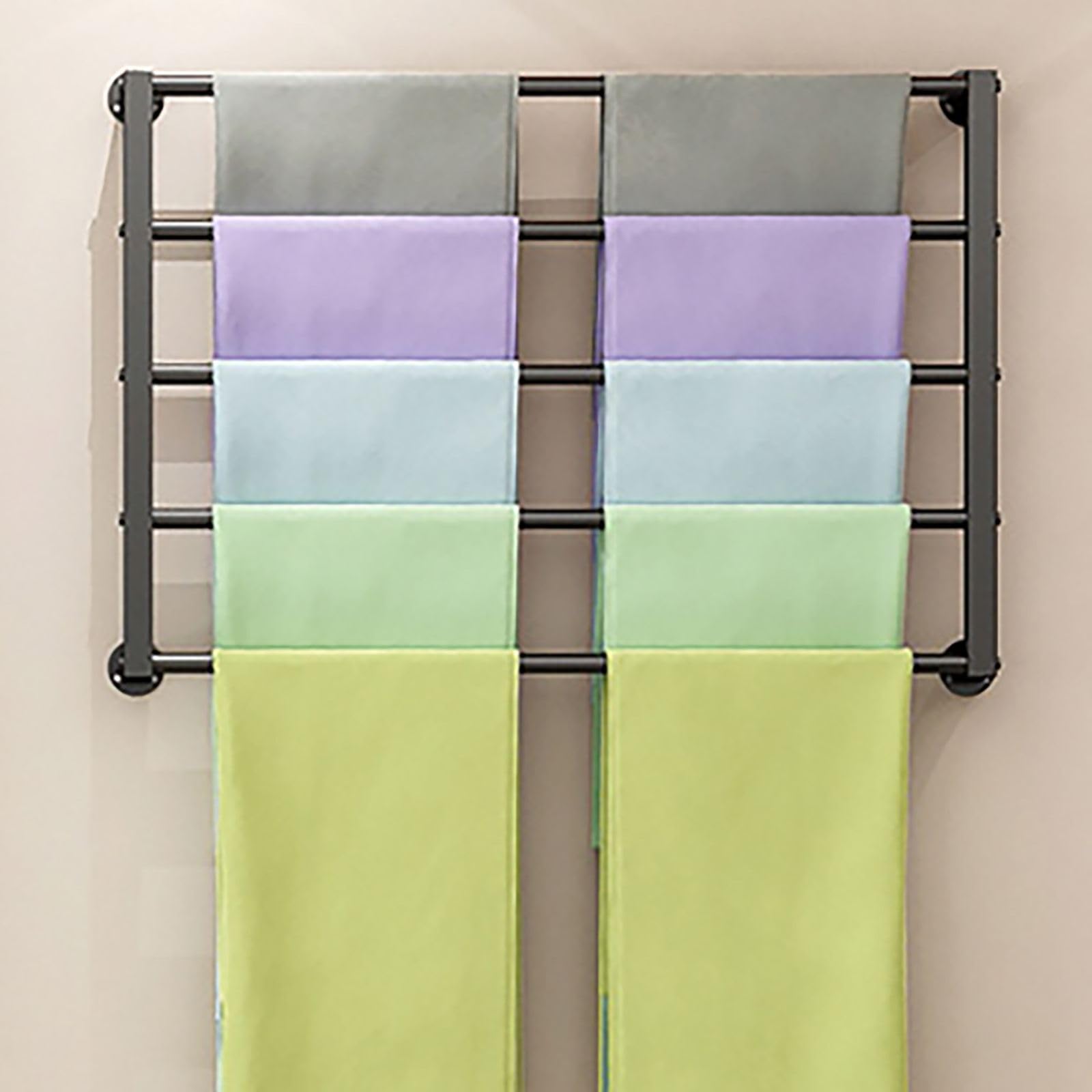LRZPTDYU Scarf Display Rack Wall Mounted Scarves Display,Clothing Store Retail Racks, Commercial Hanger Shelves, Sheets Suit Pants Hanging Rack Necktie Holder, Towel Ribbon Organizer Rack
