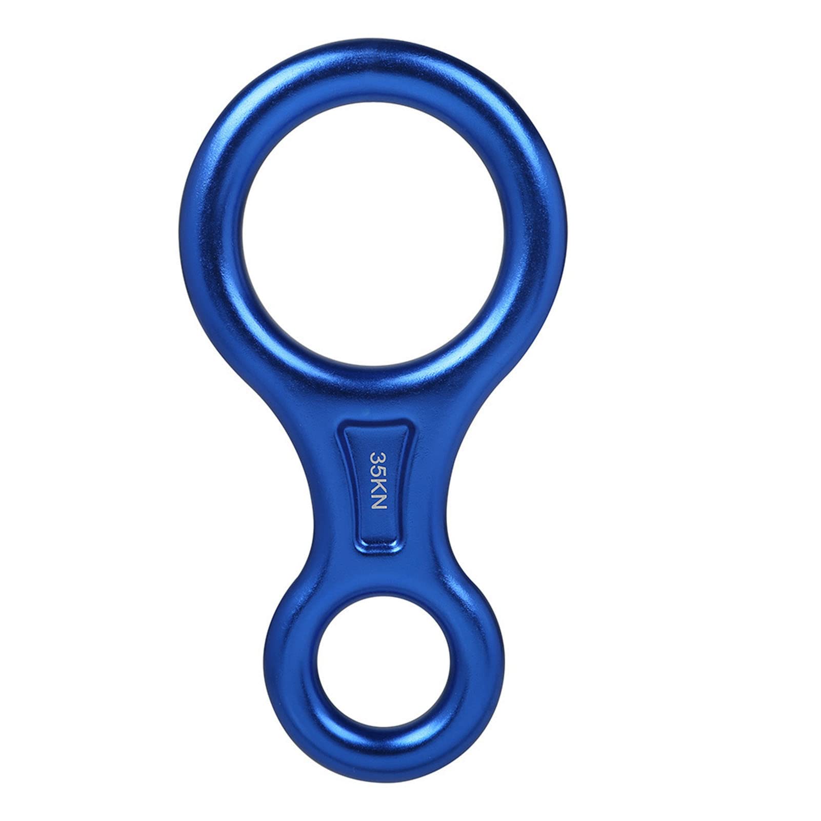 Bewinner Figure 8 Descender 35KN Heavy Duty, Aluminum Alloy Gear for Rappelling, Ziplining, Rescue, Rock & Downhill (Blue)