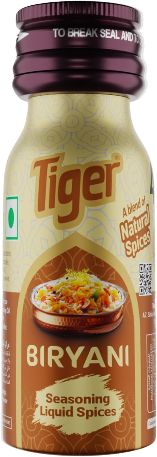 Tiger BIRYANI Natural Culinary Essence Seasoning Spices - 18 ML