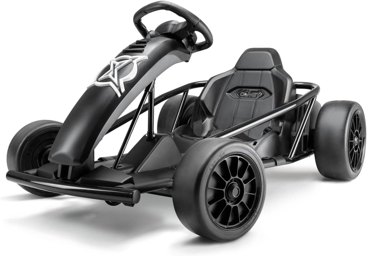 Xootz Comet Electric Go Kart, Kids RideOn Racing Go Kart, 2 Speed with