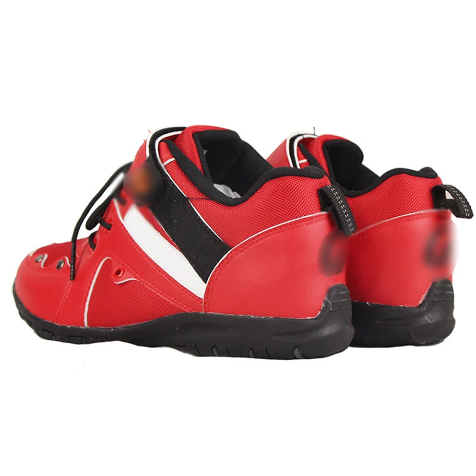 Thaoxl Botas de Motocicleta, Material Impermeable, protección de Tobillo, para Carreras al Aire Libre, Zapatos de Montar de Tobillo Cortos para Montar Casuales