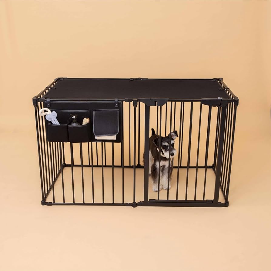 Areden 犬のケージ 屋根付（77x54x80cm ）犬サークル（ブラック） Areden 犬のケージ 屋根付（77x54x80cm ）犬サークル（ブラック）