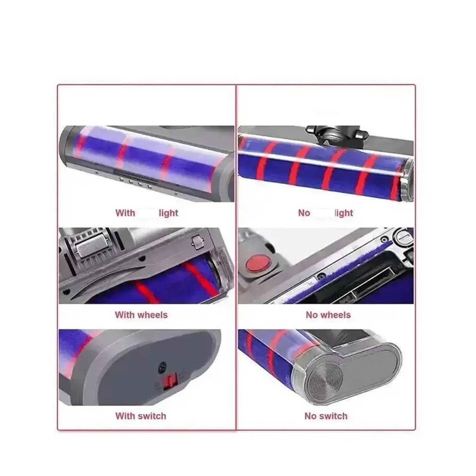 Cabezal De Cepillo, Compatible Con Dyson, V6 DC45 DC62 DC74 DC58 DC61, Repuesto De Cepillo De Suelo Con Cabezal De Rodillo For Barredora Suave De Suelo.