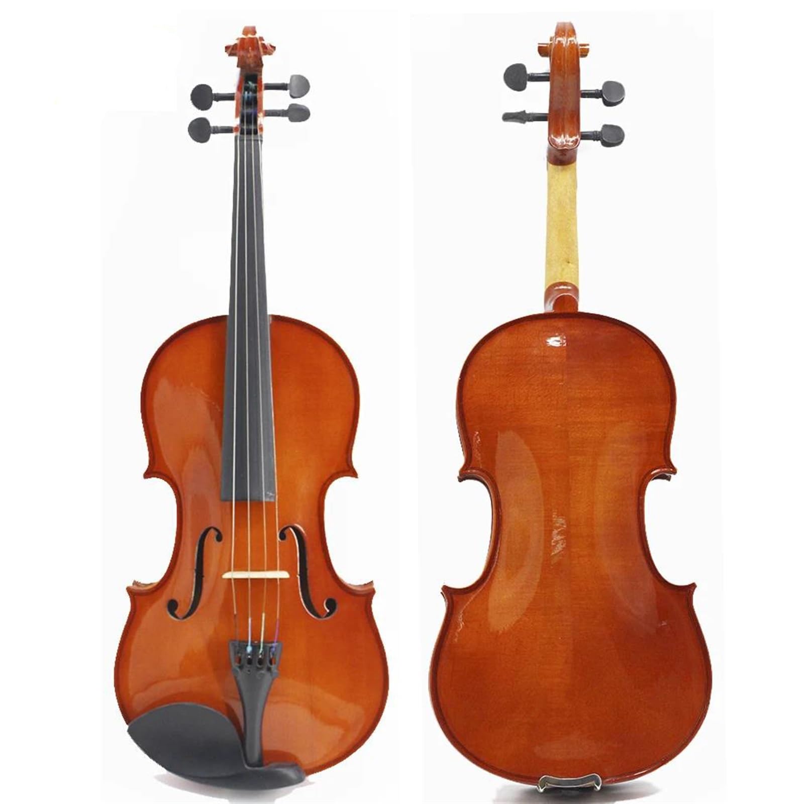 Violine Set 4/4 3/4 1/2 1/4 1/8 Akustische Violine Anfänger Musikinstrument Mit Fall Bogen Saiten Komplettes Set Zubehör (Color : 4/4)