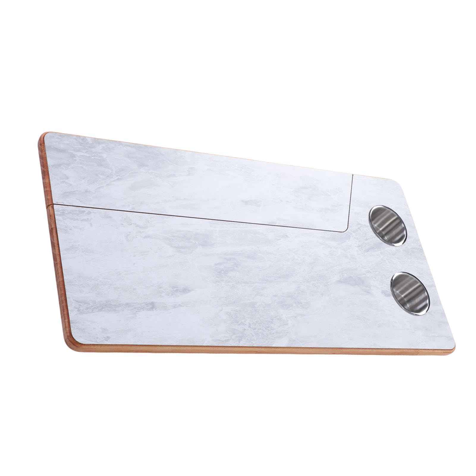 Remplacement de Dessus de Table Pliant en Bois pour Camping-Car, 31,5x15,7 Pouces, avec 2 Compartiments, Remorques, Yachts, Andoats, Gain de Place et Travail