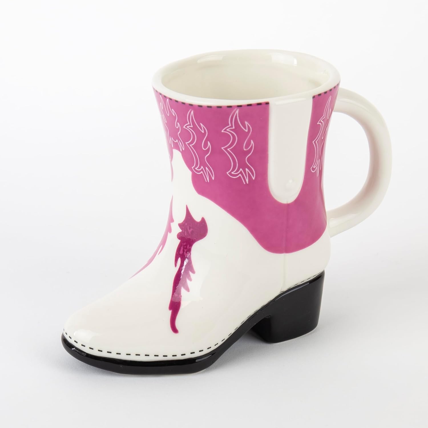 Gift Republic Cowboy Boot Mug Pink and White Novelty Coffee Cup Fun Gift Idea 300ml Ceramic Tea/Coffee/Hot Chocolate Mug Gift for Her 5 61ajGyRRD4L. AC SL1500