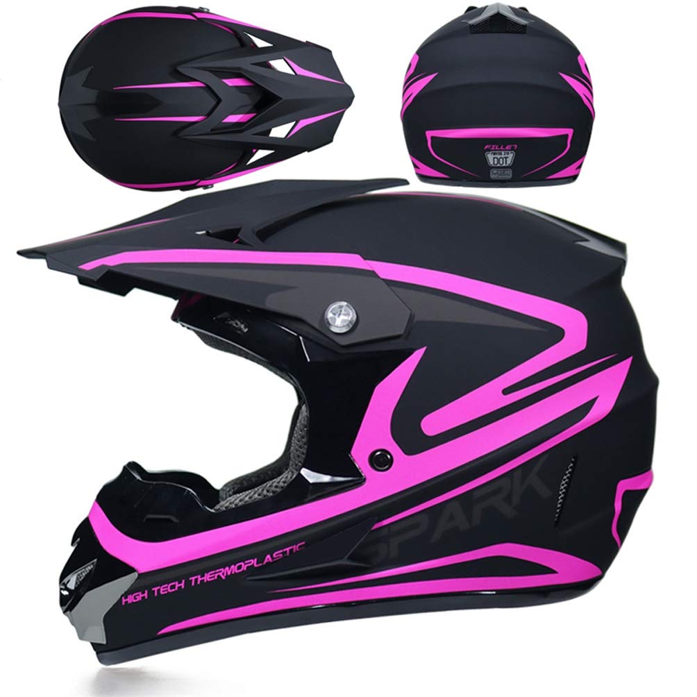 Casco Integrale Mtb MRDEAR Casco Motocross Con Occhiali Guanti