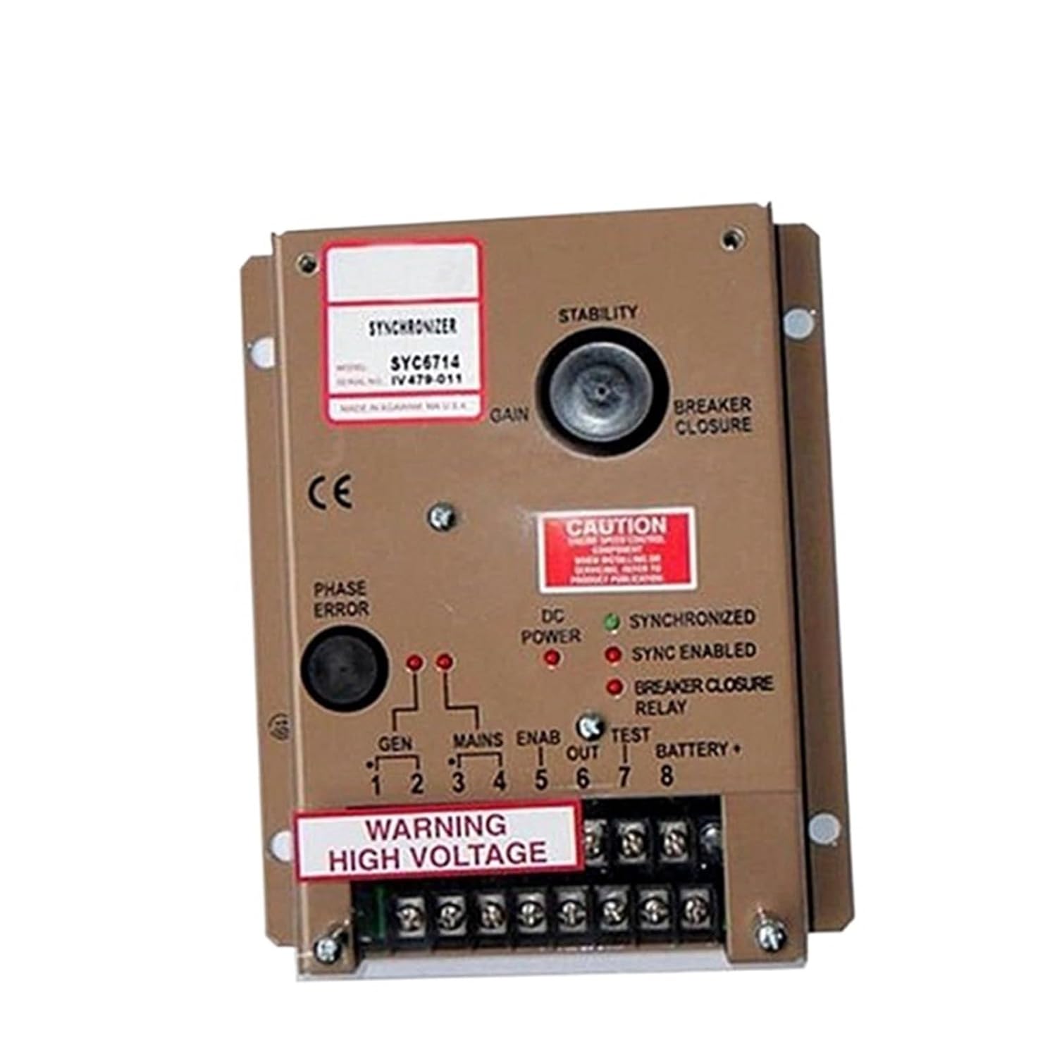 EPJGZKCB 1pcs SYC6714 Speed Governor Synchronizer Control Unit Generator Electronic Controller Module