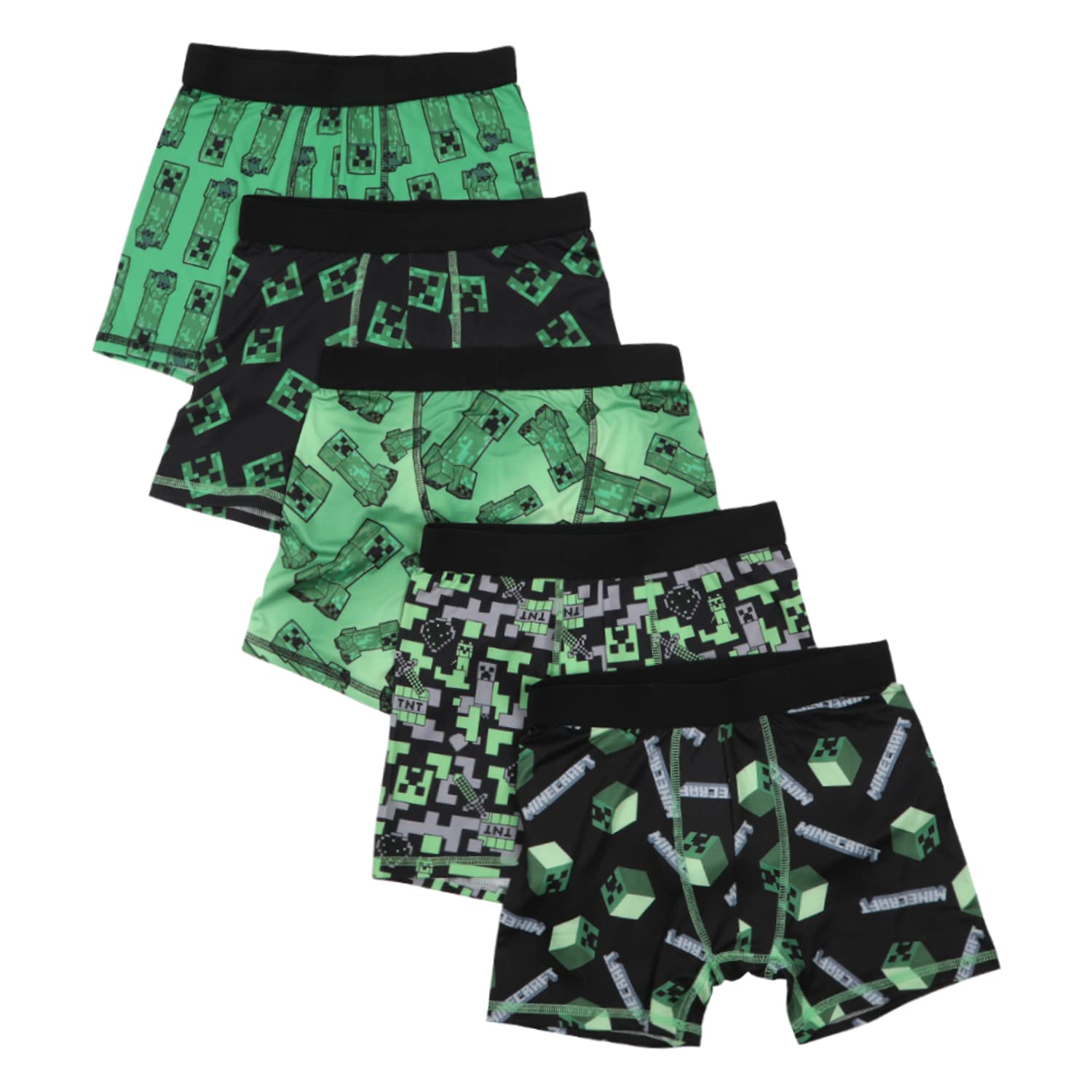 BioworldMinecraft 5-Pack Boys Boxer Briefs Set