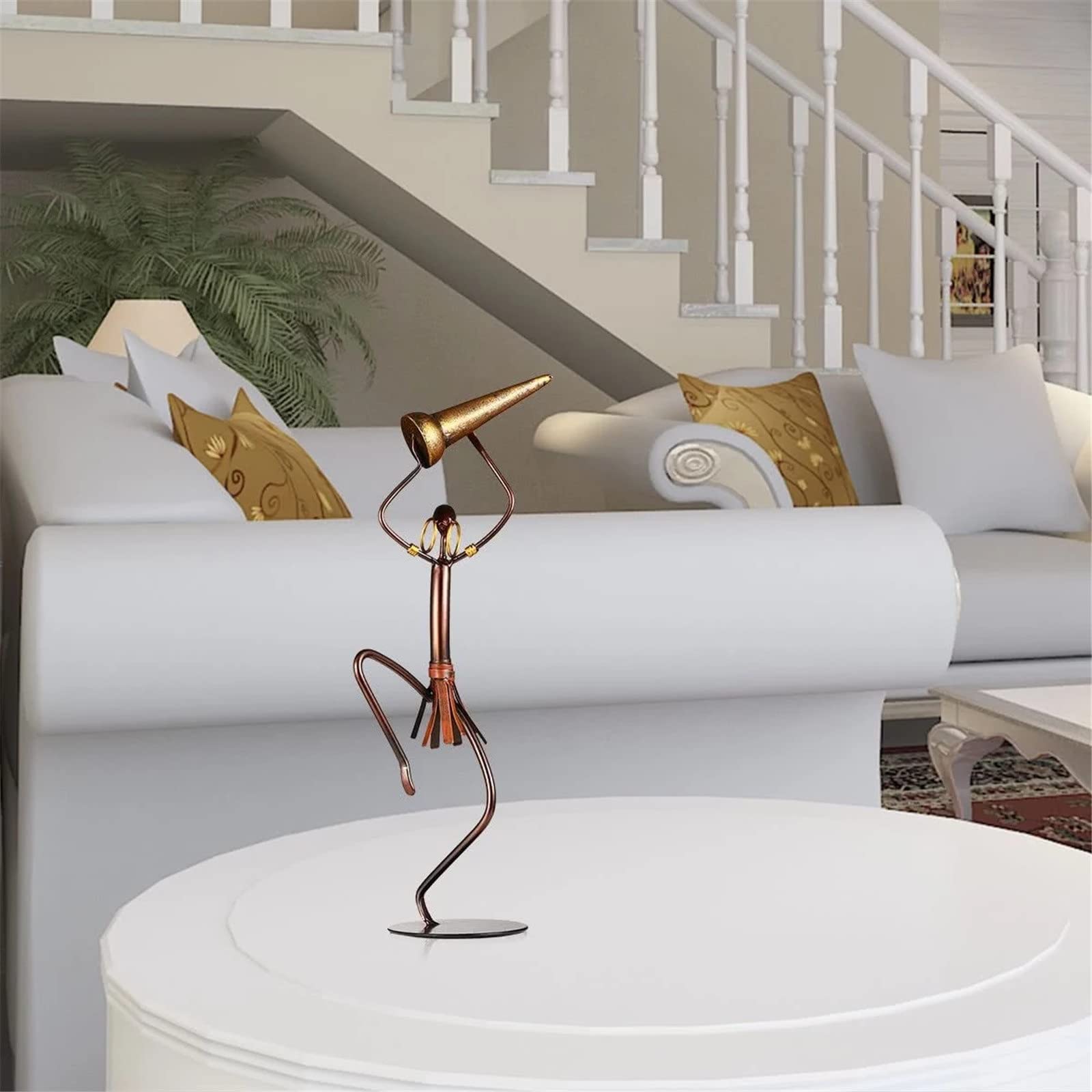 Amazon.co.jp: オブジェ 置物 部族のドゥーミングマンも鉄の彫刻を描く