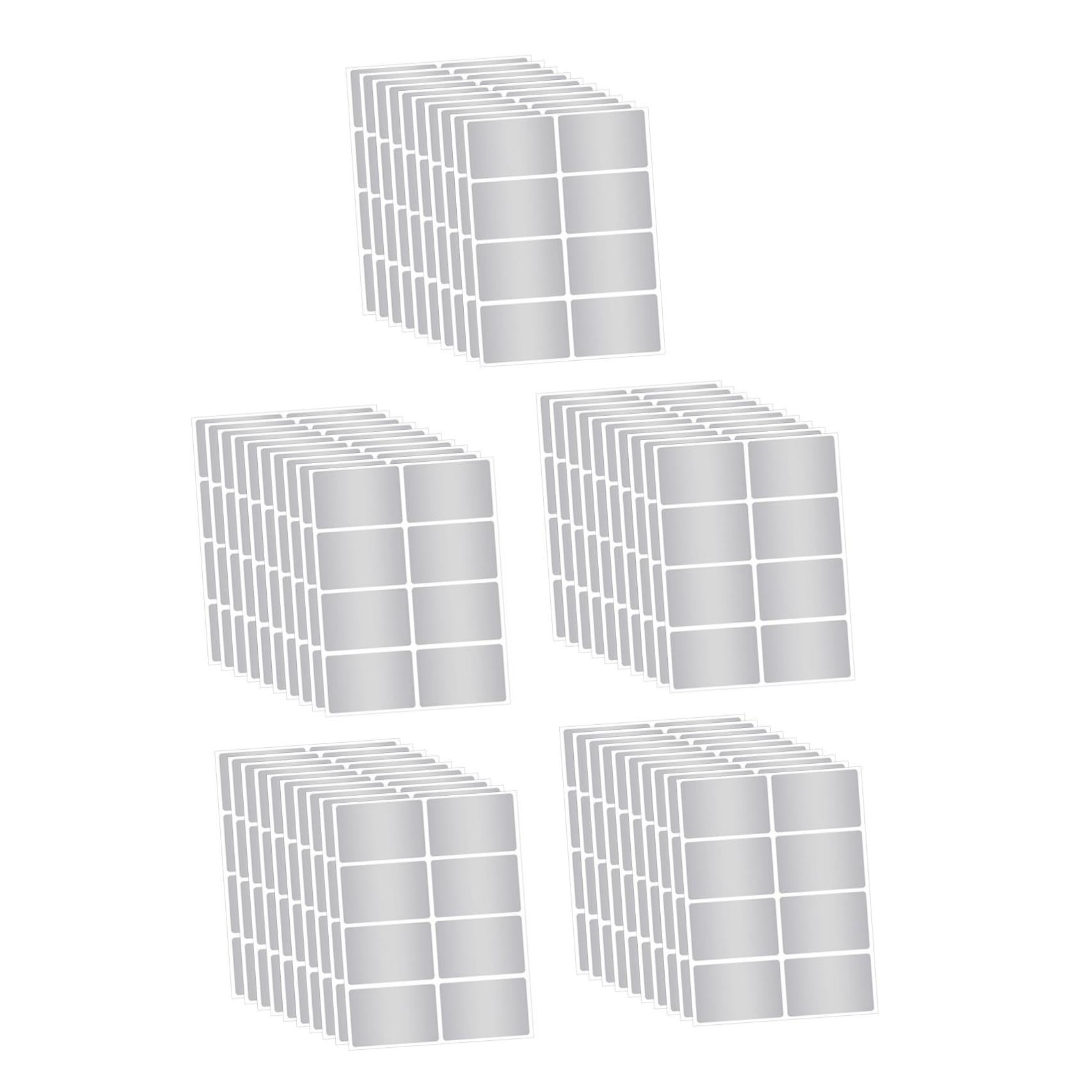 OSALADI 5 set Etichette Adesive Impermeabili In Carta Etichette Lavabili Riutilizzabili Per Contenitori Alimentari Etichette Per Bottiglie Etichette Autoadesive 12 fogli*5
