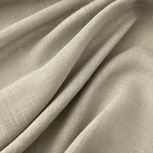 MIULEE Oatmeal Linen Curtains 96 Inches Long 2 Panels for Bedroom Living Room, Soft Thick Linen Textured Natural Window Drapes Semi Sheer Light Filtering Back Tab Rod Pocket Burlap Look Decor