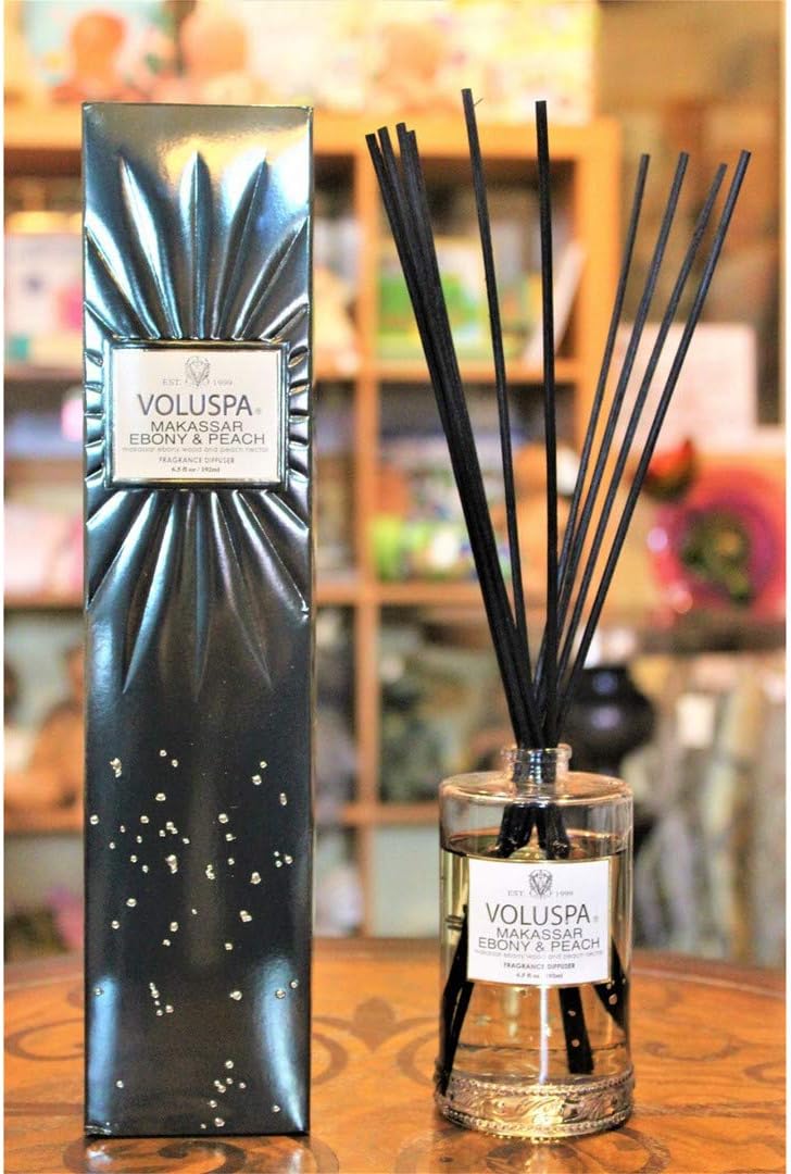 Makassar Ebony & Peach - Reed Diffuser Makassar Ebony & Peach