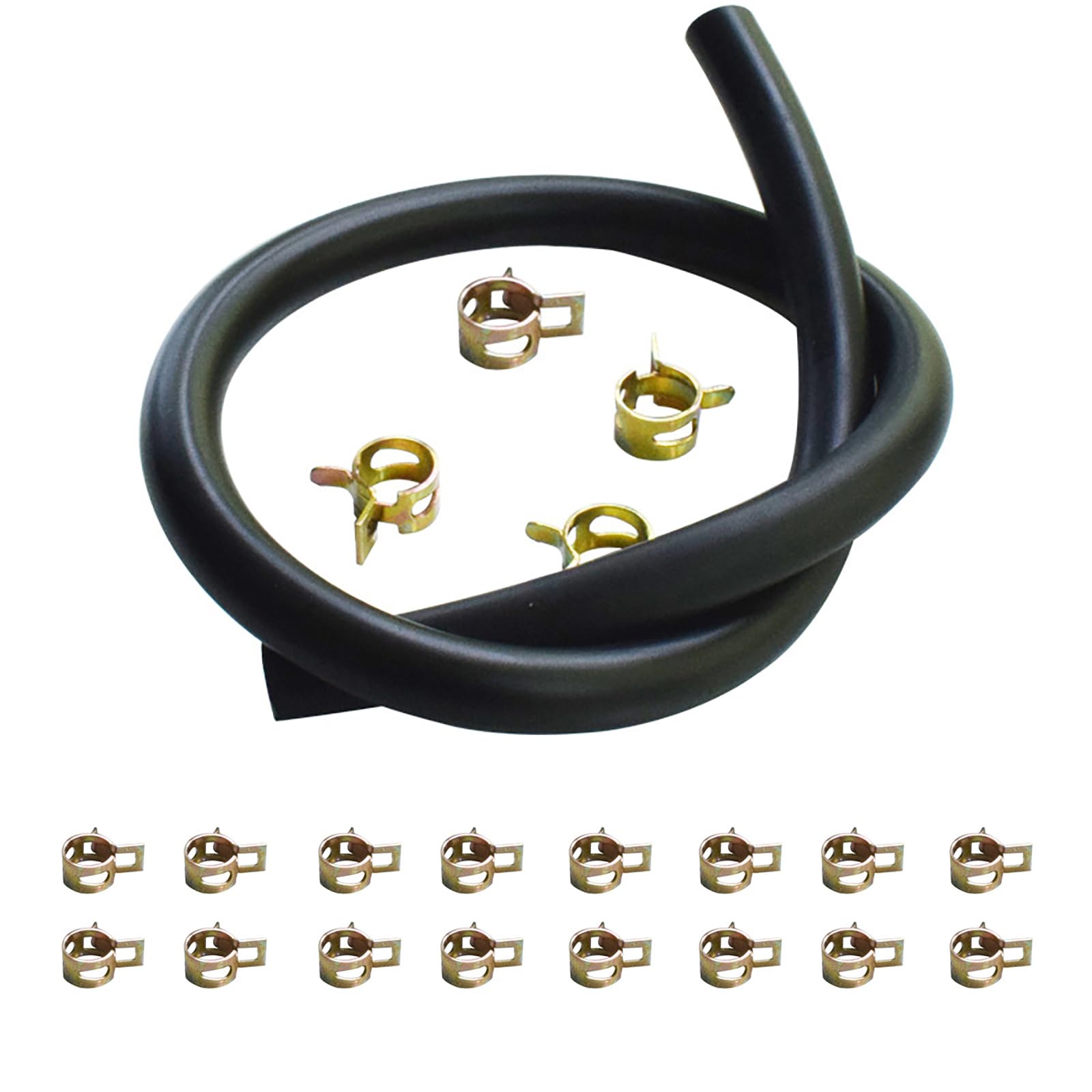Whoasyst Fuels Hose Includes 10 Clamps 7mm Inner Diameter Heavy Duty Hose Designed for Gasolines Systems Boat Accessories