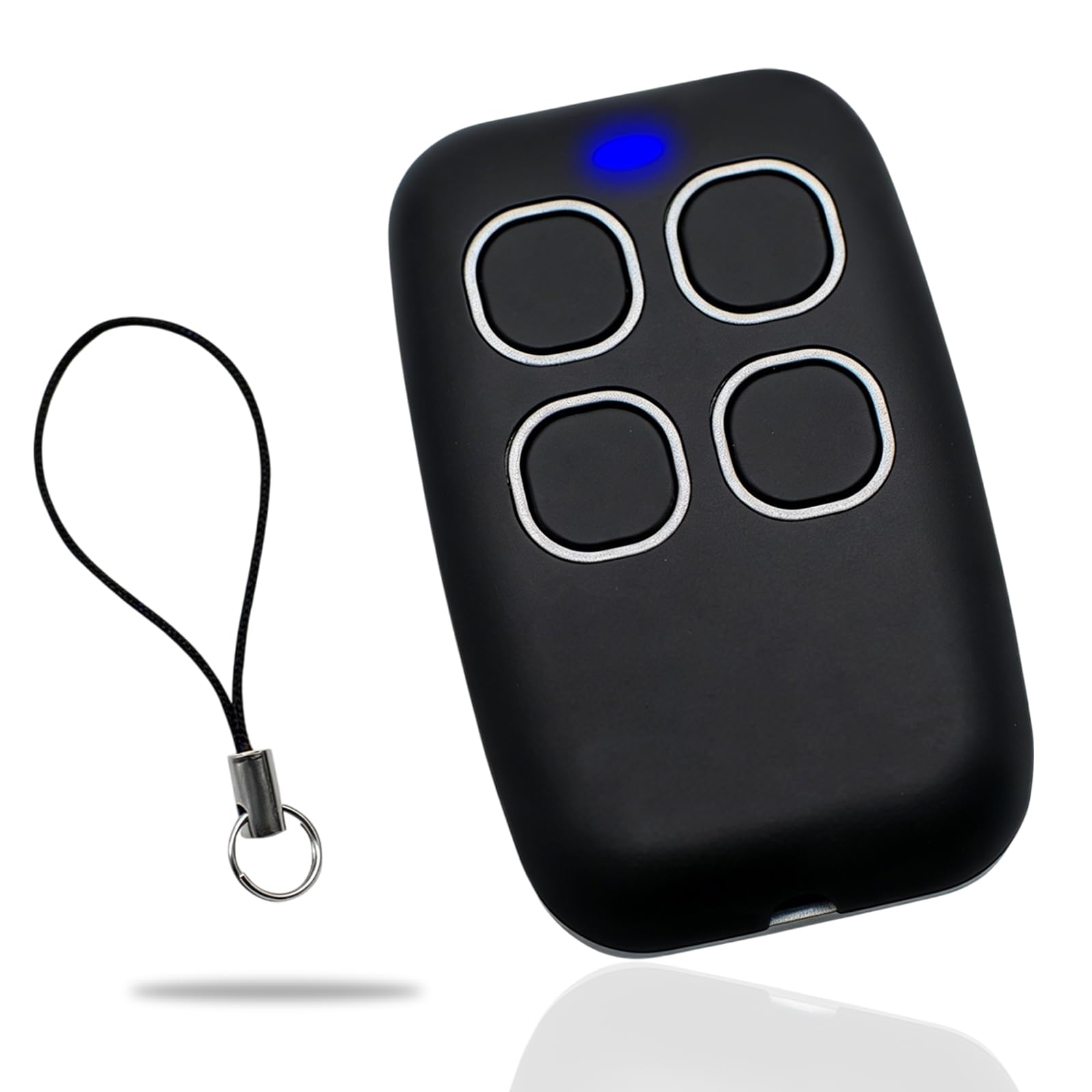 Mnuwoee 433.92MHz Universal Garage Door Remote with Hanging Rope 4 Buttons