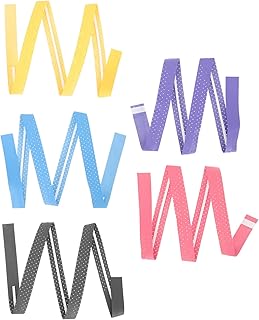 BESPORTBLE 5 Pcs Grip Raquete Anti Slip Raquete De Tênis Grip Badminton Overgrip Pickleball Overgrip Absorvente Raquete Substituição Envoltório Vermelho Amarelo Black Roxo Azul