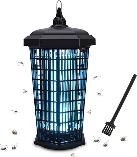 Bug Zapper, matamosquitos eléctrico de 4200 V para interiores y exteriores, 30 W, impermeable, mata insectos, lámpara de bombilla electrónica para