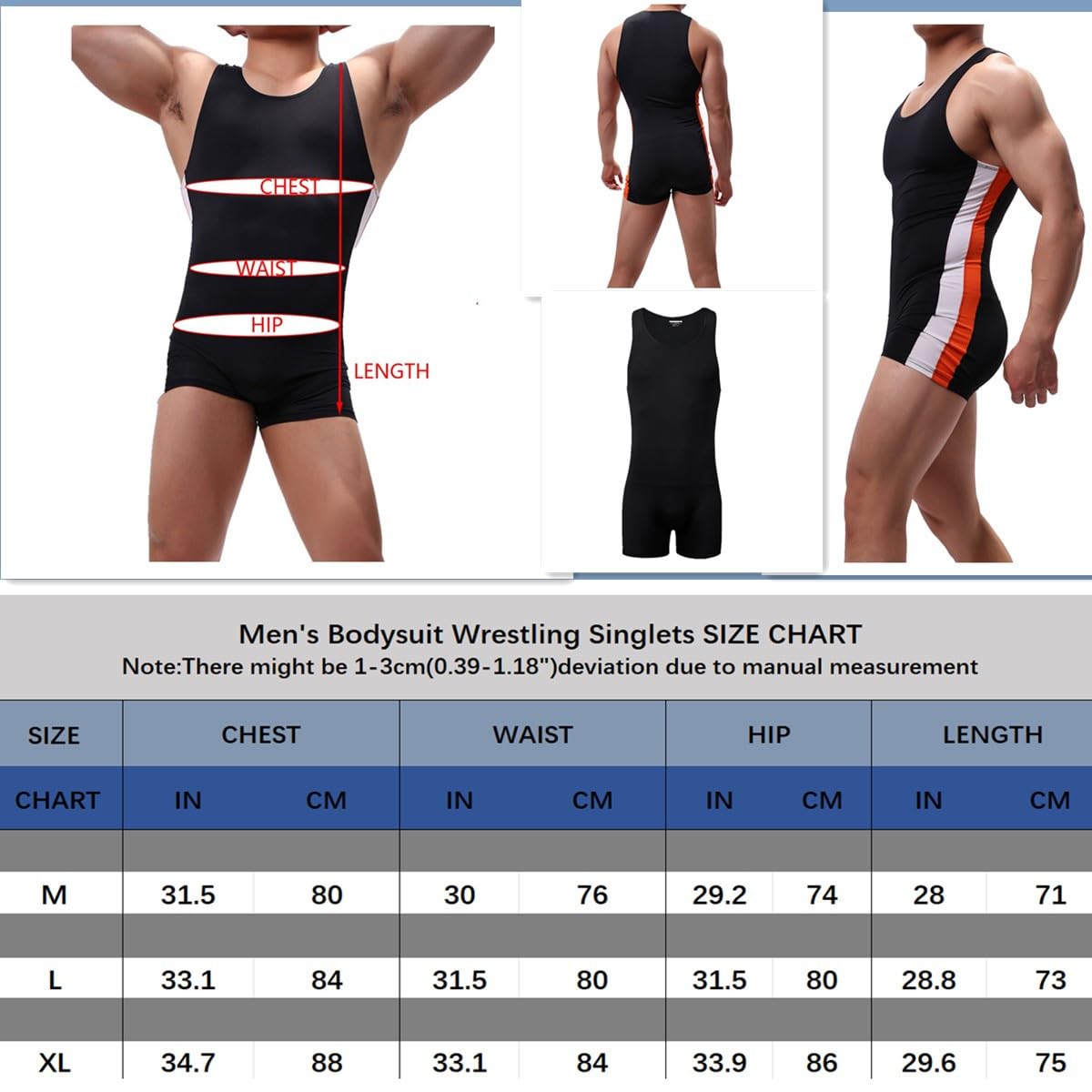 Leotardo atlético para hombre ropa interior deportiva