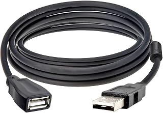Cabo USB Extensor de 3 Metros Macho x Fêmea AM+AF com Filtro contra Interferências NT 03933 Preto