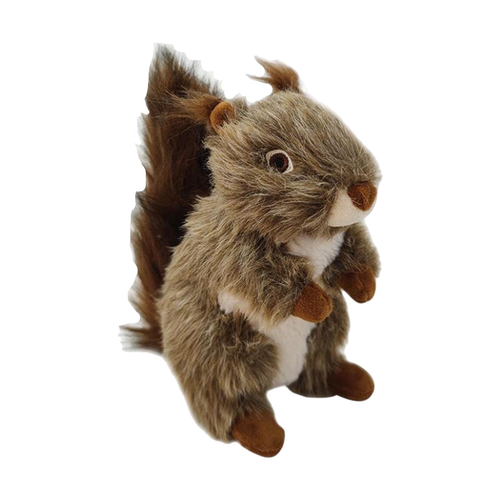 Jouet en peluche couineur pour chien - Écureuil sonore interactif ultra doux