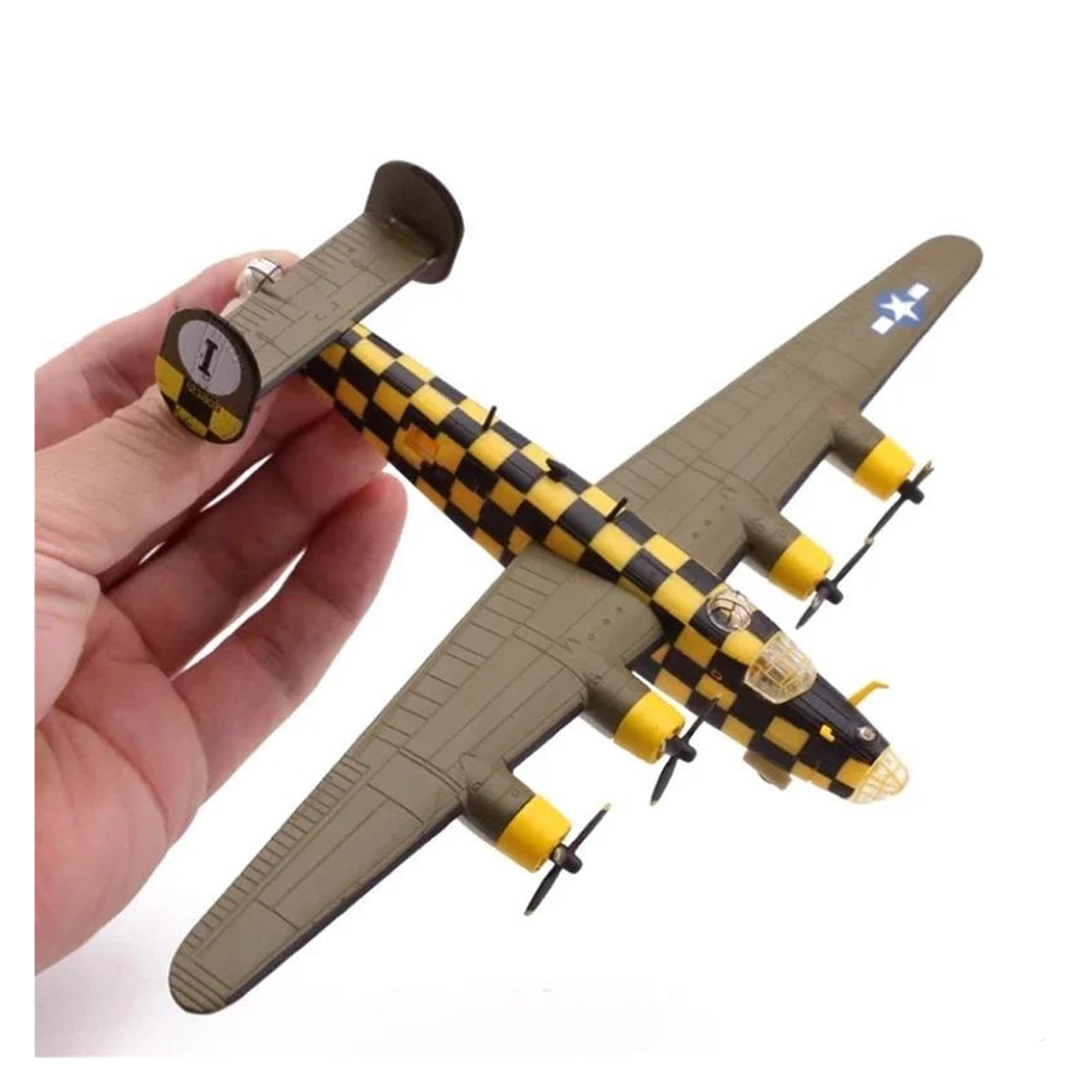 YLQERZ Die-cast Metal Aircraft 1/144 Scale For B24 Liberator Bomber Model Airplane Model Diecast Metal Military Display Collections Toy For Collection And Display