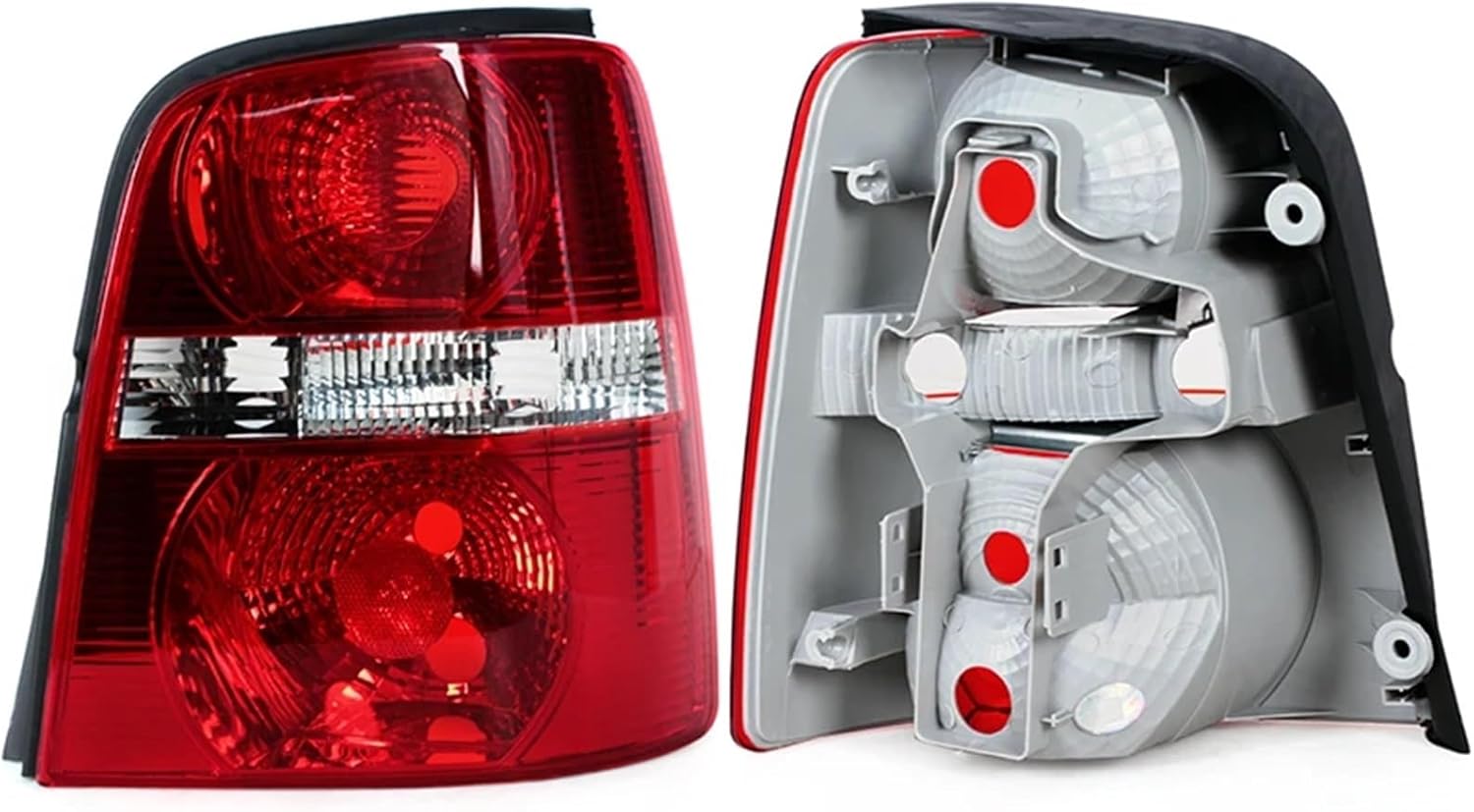 Car Rear Tail Light Tail Lamp Housing Cover Light Cover Shell Compatible With VW For Touran 2004 2005 2006 2007 Without Bulbs(Right)