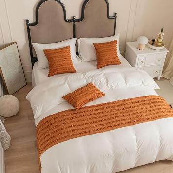 Bed Runner Bed Scarf Hotel Modern Solid Color Cotton Bed Scarf Fade-Free Bed Trim Bed Cover Decor Queen Bed Double Bed King Bed A,1.8m