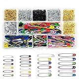 ☘️【Material】 Aus hochwertigem Stahldraht vernickelt, langlebig, robust, rostfrei, nicht leicht zu biegen, dringt leicht in den Stoff ein, ohne ihn zu beschädigen.