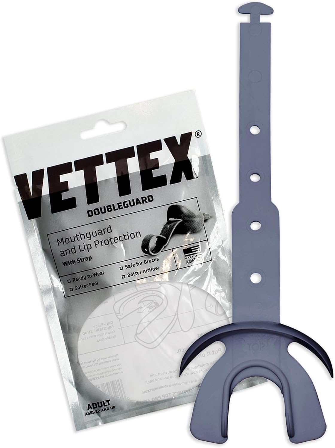 Vettex Doubleguard Mouthguard with Lip Protection - Adult