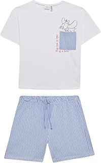 بيجامة محبوكة بأكمام متوسطة وقصة عادية للبنات من ديفاكتو، موديل C8518A8