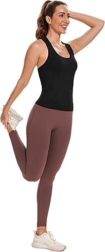 Miniatura 5 de MathCat Camisetas sin mangas de entrenamiento para mujer, sin mangas, para gimnasio, espalda cruzada, atléticas, para yoga